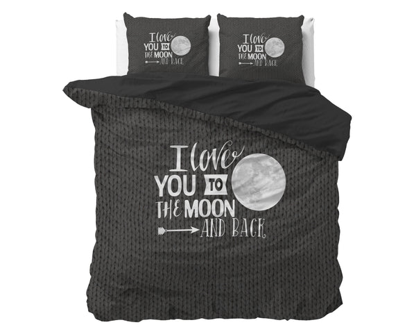 Bettbezug - Moon and Back Anthrazit
