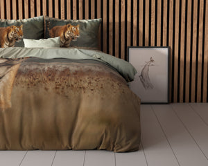Bettbezug - Nature Tiger Taupe