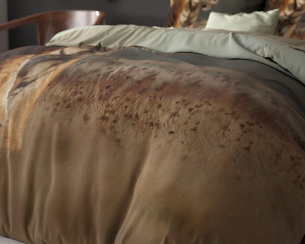 Bettbezug - Nature Tiger Taupe