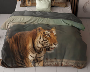 Bettbezug - Nature Tiger Taupe