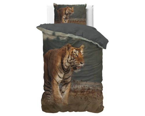Bettbezug - Nature Tiger Taupe