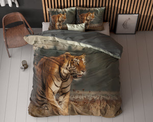 Bettbezug - Nature Tiger Taupe