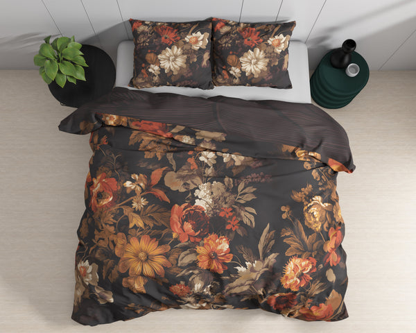 Bettbezug - Art flowers Braun