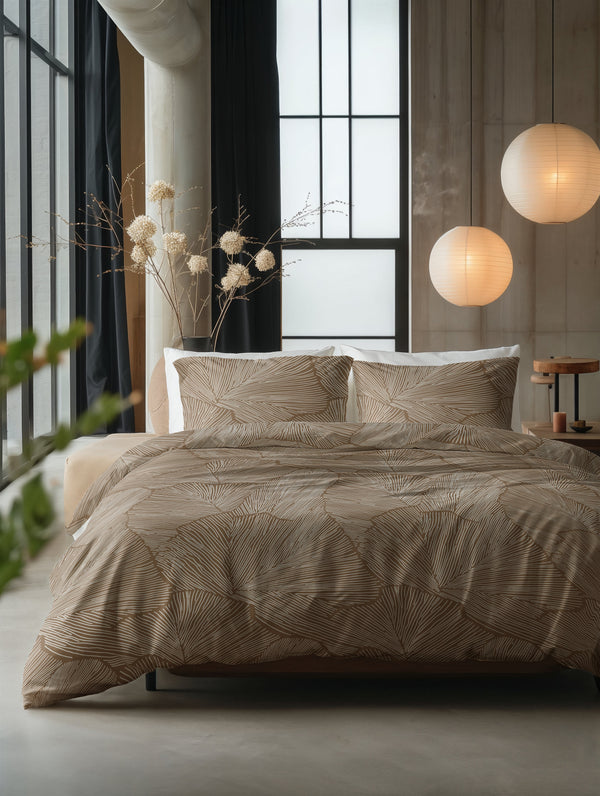 Bettbezug - Amber Beige/braun