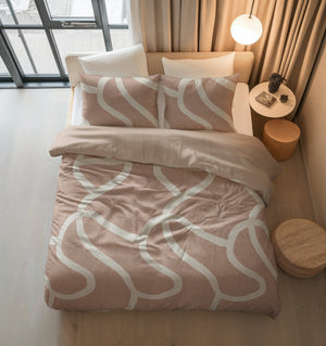 Bettbezug - Clay Contours Perzikbruin