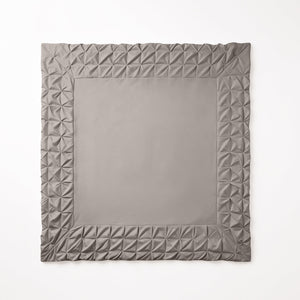 Bettbezug - Border Pintuck Taupe/Grau