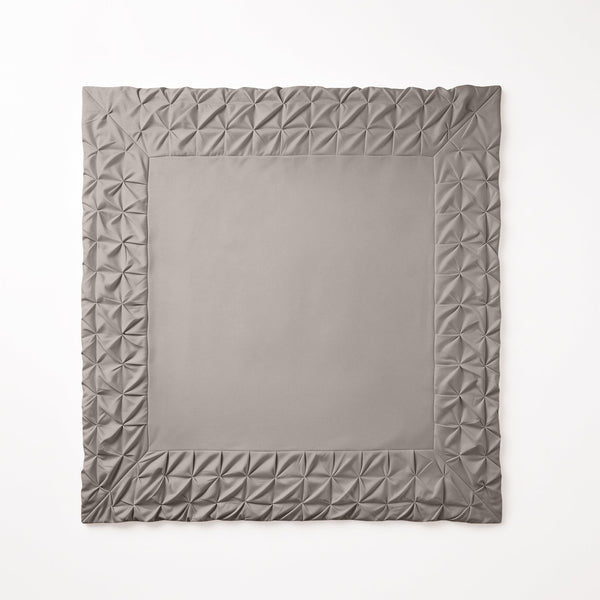 Bettbezug - Border Pintuck Taupe/Grau