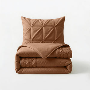 Bettbezug - Border Pintuck Mocha Moose