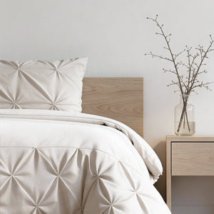 Bettbezug - Border Pintuck Beige