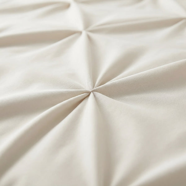 Bettbezug - Border Pintuck Beige