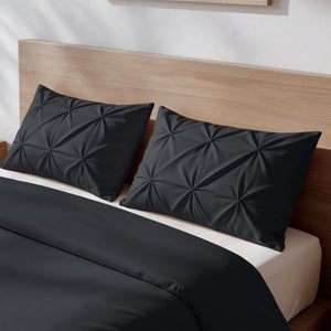 Bettbezug - Border Pintuck Schwarz