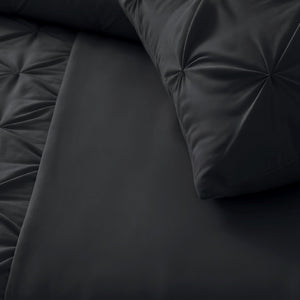 Bettbezug - Border Pintuck Schwarz
