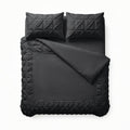 Bettbezug - Border Pintuck Schwarz