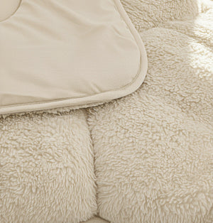 Bettdecke Ohne Bezug - Lazy Bettdecke Teddy Beige Mit Kissenbezügen
