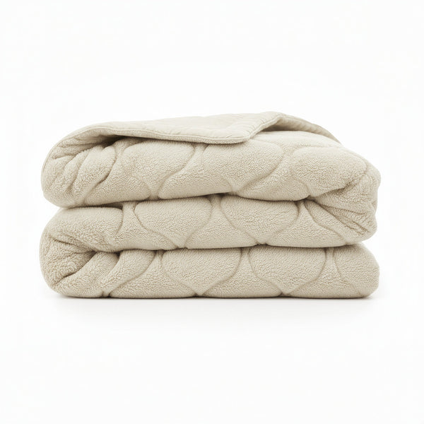 Bettdecke Ohne Bezug - Lazy Bettdecke Teddy Beige Mit Kissenbezügen