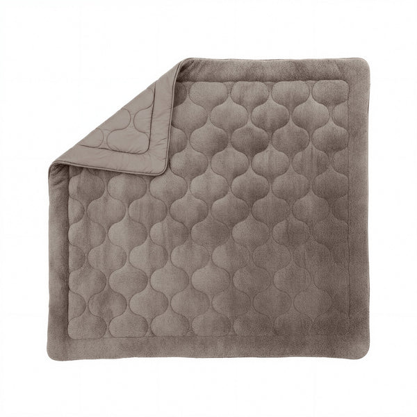 Bettdecke Ohne Bezug - Lazy Bettdecke Teddy Taupe/Grau Mit Kissenbezügen