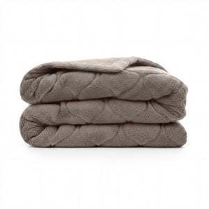 Bettdecke Ohne Bezug - Lazy Bettdecke Teddy Taupe/Grau Mit Kissenbezügen