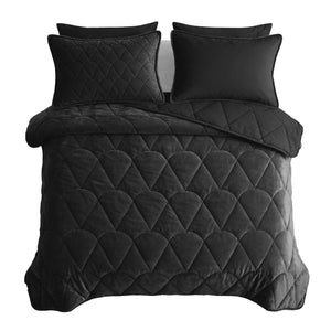 Bettdecke Ohne Bezug - Lazy Bettdecke Velvet Schwarz Mit Kissenbezügen