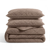 Bettdecke Ohne Bezug - Lazy Bettdecke Velvet Taupe/Braun Mit Kissenbezügen