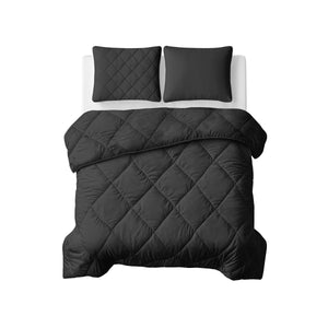 Bettdecke Ohne Bezug - Lileo Lazy Bettdecke Uni Schwarz Mit Kissenbezügen