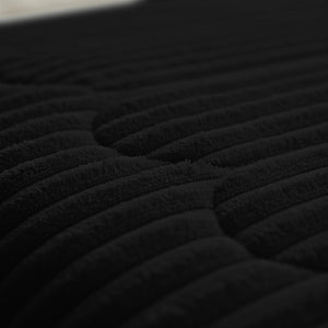 Bettdecke Ohne Bezug - Lazy Bettdecke Rib Premium Schwarz Mit Kissenbezügen