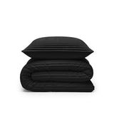Bettdecke Ohne Bezug - Lazy Bettdecke Rib Premium Schwarz Mit Kissenbezügen