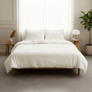 Bettdecke Ohne Bezug - Lazy Bettdecke Rib Premium Beige Mit Kissenbezügen
