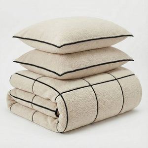 Bettbezug - Teddy Trim Beige