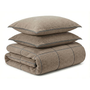 Bettbezug - Teddy Trim Donker Taupe
