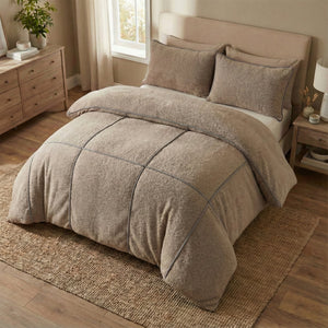 Bettbezug - Teddy Trim Donker Taupe