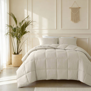 Bettdecke Ohne Bezug (100% Perkal-Baumwolle) Beige