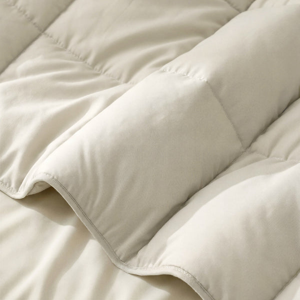 Bettdecke Ohne Bezug (100% Perkal-Baumwolle) Beige