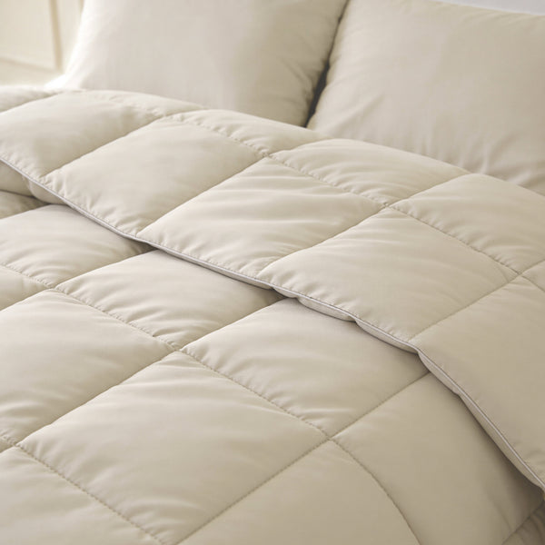 Bettdecke Ohne Bezug (100% Perkal-Baumwolle) Beige