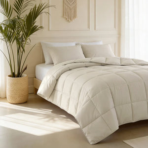 Lazy Kissenbezug Perkal 2er-Pack Beige 60 x 70
