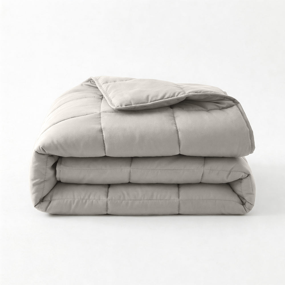 Bettdecke Ohne Bezug (100% Perkal-Baumwolle) Taupe