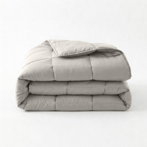 Bettdecke Ohne Bezug (100% Perkal-Baumwolle) Taupe