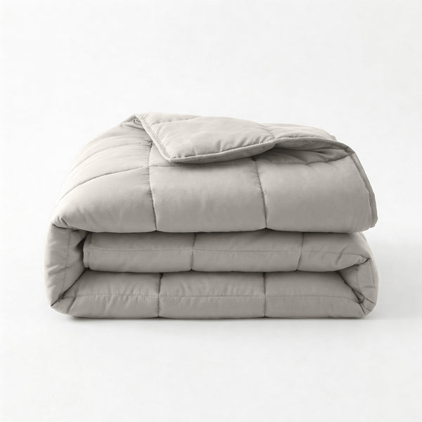 Bettdecke Ohne Bezug (100% Perkal-Baumwolle) Taupe