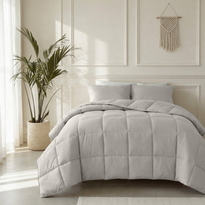 Bettdecke Ohne Bezug (100% Perkal-Baumwolle) Taupe