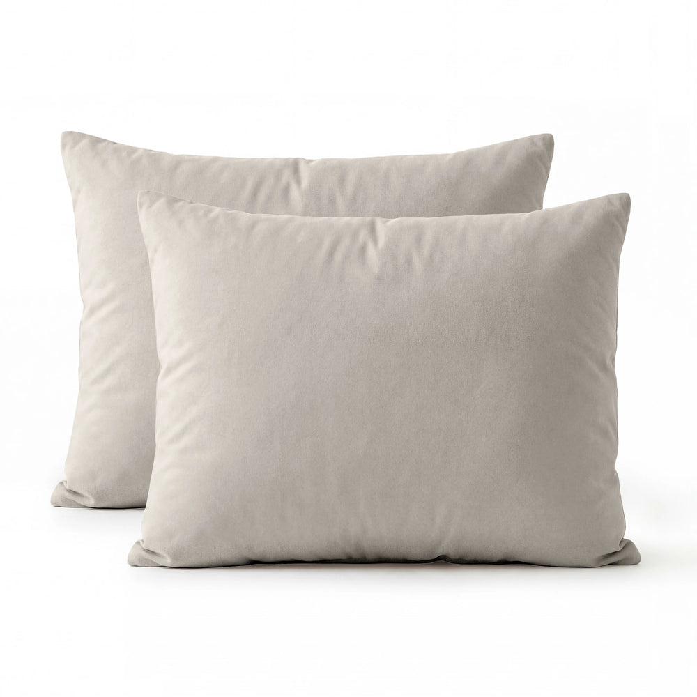 Lazy Kissenbezug Perkal 2er-Pack Taupe 60 x 70