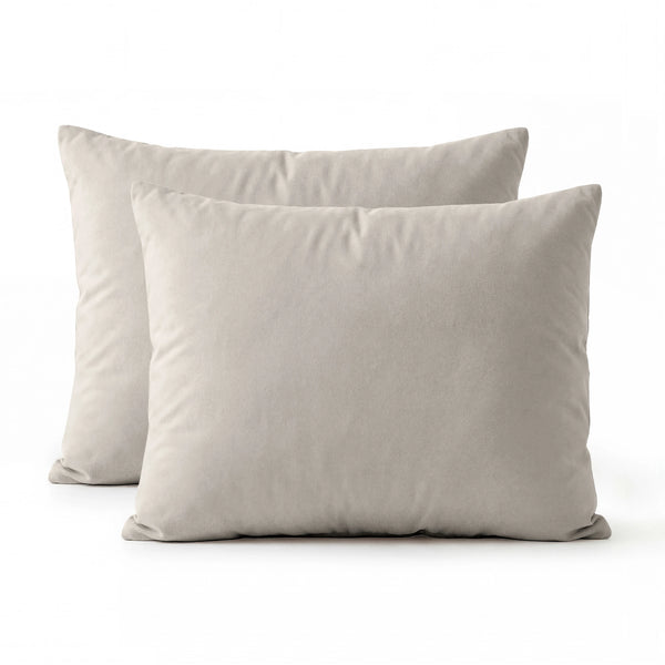Lazy Kissenbezug Perkal 2er-Pack Taupe 60 x 70