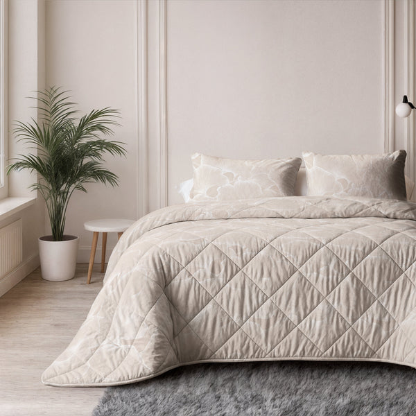 Bettdecke Ohne Bezug - Zeke Beige (100% Baumwolle)