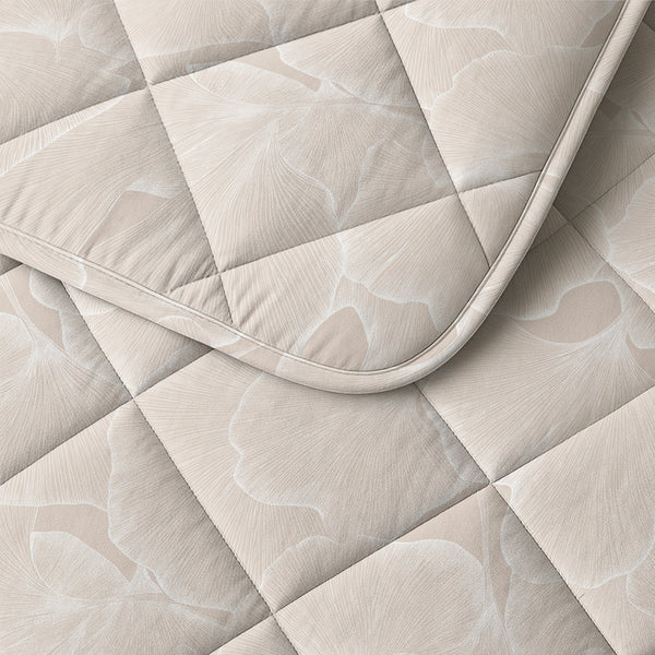 Bettdecke Ohne Bezug - Zeke Beige (100% Baumwolle)