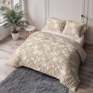 Bettdecke Ohne Bezug - Fallon Sand/Orange (100% Baumwolle)