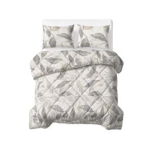 Bettdecke Ohne Bezug - Misty Beige/Grau (100% Baumwolle)