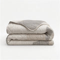 Bettdecke Ohne Bezug - Checkered Beige/Grau (100% Baumwolle)