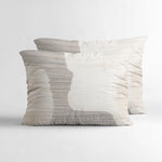 Checkered 2pack Bezüge Beige/Grau 60 x 70