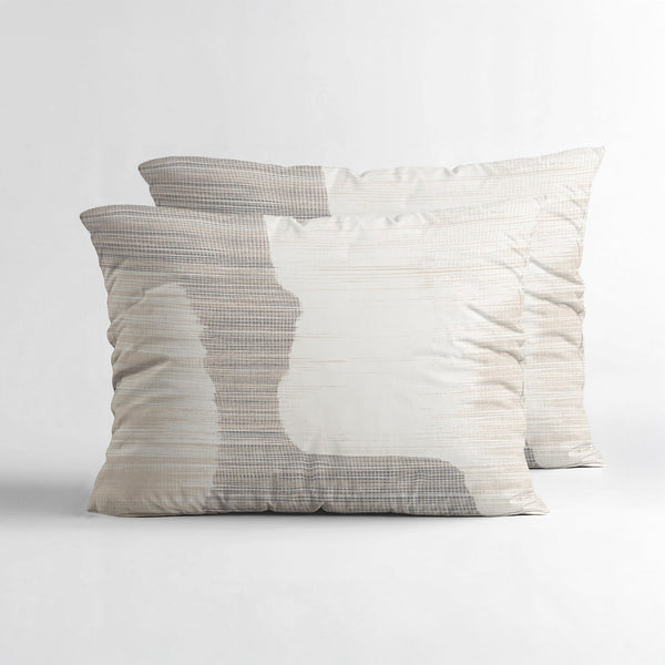 Checkered 2pack Bezüge Beige/Grau 60 x 70