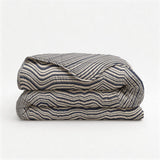 Bettdecke Ohne Bezug - Stripy Beige/Blau (100% Baumwolle)