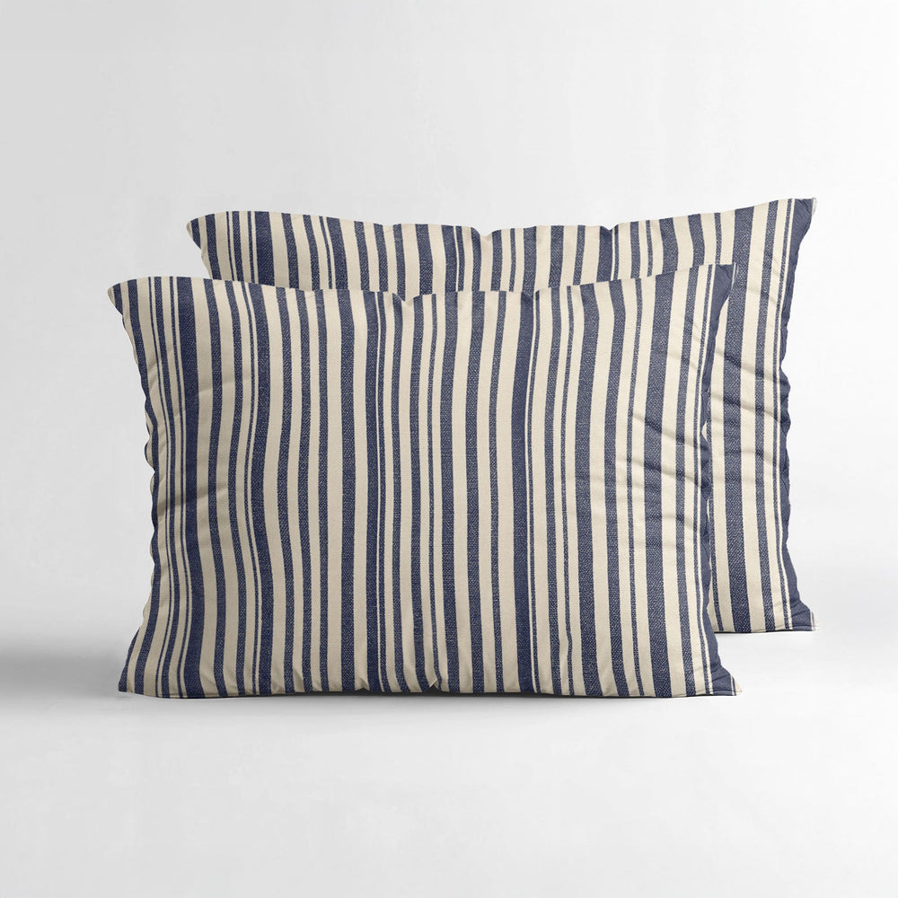 Stripy 2pack Bezüge Bezüge Beige/Blau 60 x 70