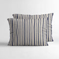Stripy 2pack Bezüge Bezüge Beige/Blau 60 x 70